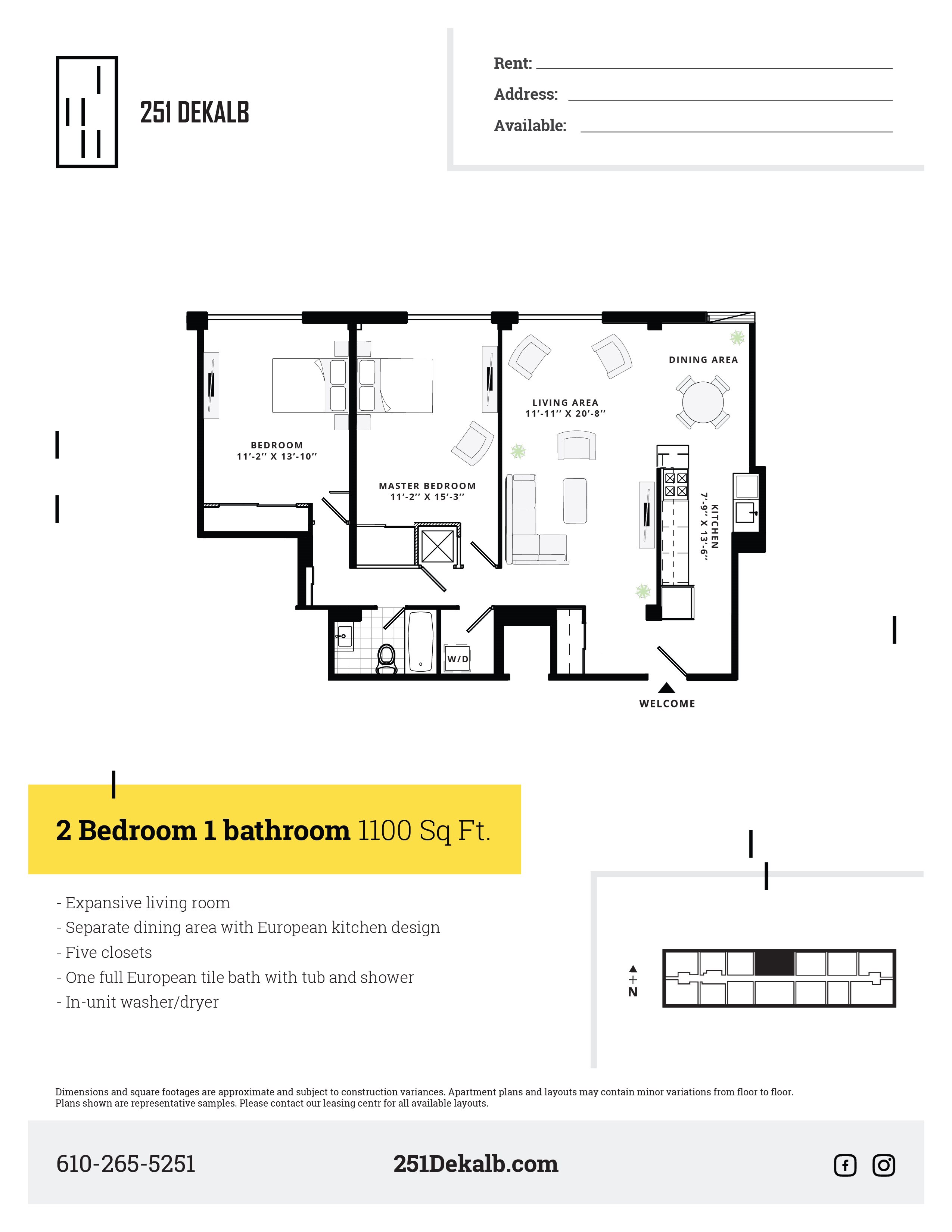 Basic 2 Bedroom 1 Bath Two Bedroom One Bath